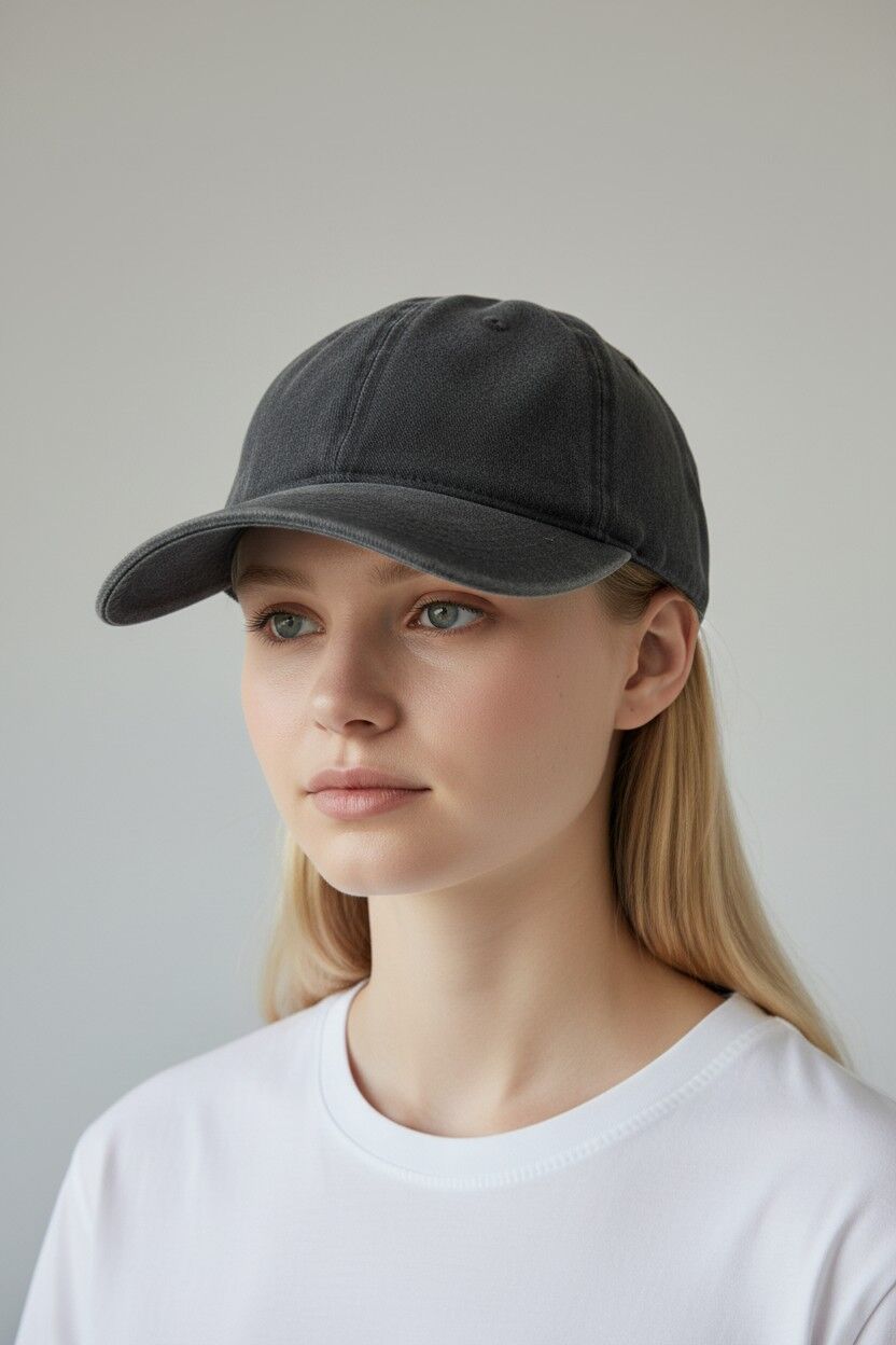 Kadın Casual Spor Şapka Düz Model Günlük Kullanım ANTRASİT