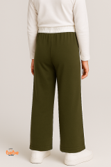 Kız Çocuk Cepli Eşofman Pantolon Yan Şeritli,Lastikli Bel,Rahat Spor ve Günlük Pantolon Eşofman Altı