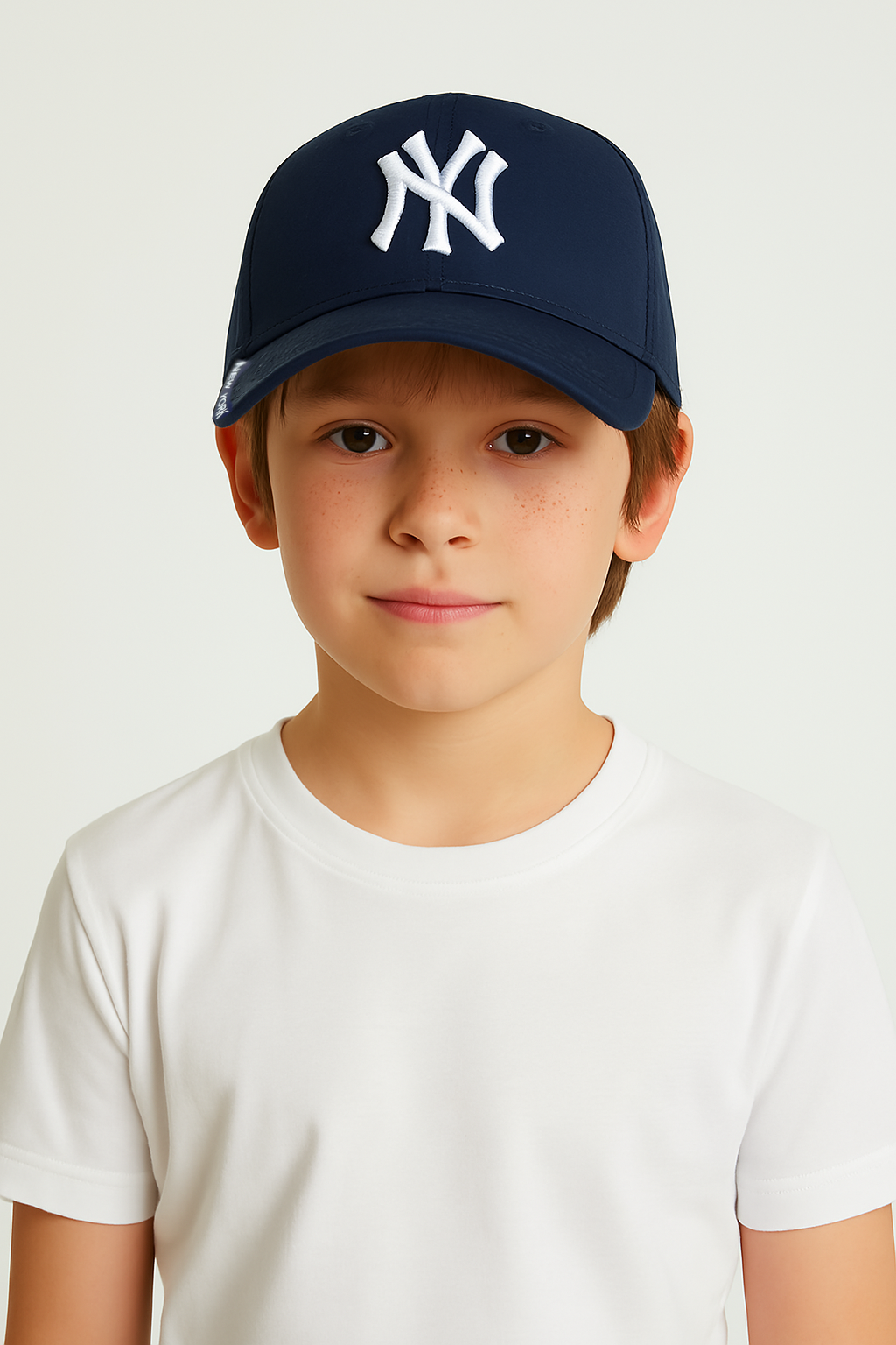 Erkek Çocuk NY Nakışlı Spor Şapka | Ayarlanabilir Yazlık Güneşlik Pamuklu Şapka Modeli 6-12 Yaş LACİVERT - 6-12  Yaş
