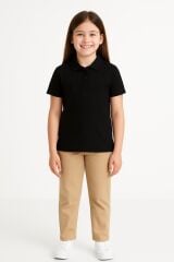 Kız Çocuk Polo Yaka Tişört | Premium %100 Pamuk | Okul ve Günlük Kullanım Şık ve Rahat 10-15 Yaş