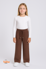 Kız Çocuk Fitilli Eşofman Altı Salaş Pantolon, Esnek Bel Lastikli, Rahat Günlük ve Okul Kombinleri 14 YAŞ