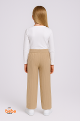 Kız Çocuk Fitilli Eşofman Altı Salaş Pantolon, Esnek Bel Lastikli, Rahat Günlük ve Okul Kombinleri 13 YAŞ