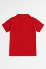 Kadın Polo Yaka Tişört Şık, Basic, Pamuklu Kısa Kollu Yazlık T-Shirt Nefes Alan Kumaş, Günlük & Şık KIRMIZI - M