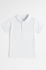Kadın Polo Yaka Tişört Şık, Basic, Pamuklu Kısa Kollu Yazlık T-Shirt Nefes Alan Kumaş, Günlük & Şık BEYAZ - M