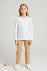 Kız Çocuk Uzun Kollu Basic Pamuklu Tişört Günlük ve Okul Uzun Kollu Body