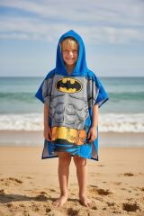 Özel Karakter Baskılı Kapüşonlu Erkek Çocuk Plaj Pançosu & Havlusu