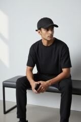 Premium Pamuklu Erkek Beyzbol Şapkası - Ayarlanabilir Basic Spor Cap SİYAH