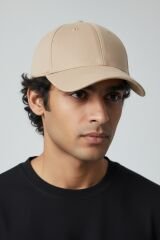 Premium Pamuklu Erkek Beyzbol Şapkası - Ayarlanabilir Basic Spor Cap BEJ