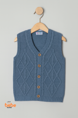 Erkek Çocuk Örgü Yelek, Düğmeli Kışlık Hırka Modelleri Okul, Günlük Kullanımı İçin Triko Süveter 5 YAŞ