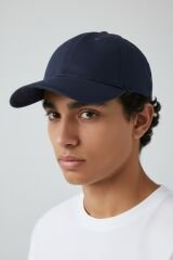 Erkek 2'li Ekonomik Paket Beyzbol Şapkası Seti - Ayarlanabilir Spor Şapka Kombini BEYAZ-LACİVERT