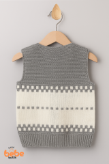 Erkek Çocuk Araba Desenli Triko Yelek | Baharlık & Kışlık Örgü Düğmeli Hırka Süveter 5-8 Yaş Yelek