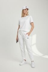 Kadın Nakış Detaylı Basketbol Şapkası - Ayarlanabilir Spor Şapka BEYAZ