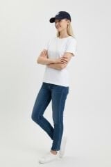 Kadın Nakış Detaylı Basketbol Şapkası - Ayarlanabilir Spor Şapka LACİVERT