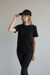 Kadın 2'li Avantaj Paketi Beyzbol Şapkası Seti - Ayarlanabilir Basic Spor Şapka Kombini SİYAH-BEYAZ