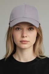 Kadın 2'li Avantaj Paketi Beyzbol Şapkası Seti - Ayarlanabilir Basic Spor Şapka Kombini  BEYAZ-GRİ