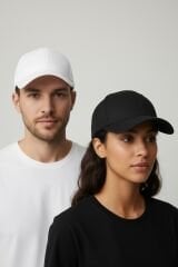 Kadın-Erkek 2'li Avantaj Paketi Beyzbol Şapkası Seti - Ayarlanabilir Basic Spor Şapka Kombini