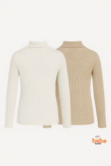 Erkek Çocuk 2’li Set Esnek Kaşkorse Fitilli Boğazlı Uzun Kollu Body Pamuklu İçlik & Günlük Basic Üst