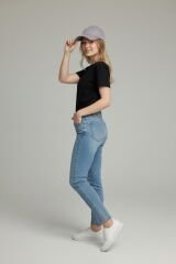 Kadın Premium Pamuklu Beyzbol Şapkası - Ayarlanabilir Basic Spor Şapka ANTRASİT