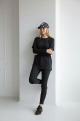 Kadın Desenli Beyzbol Şapkası - Ayarlanabilir Nakış Detaylı Spor Şapka ANTRASİT