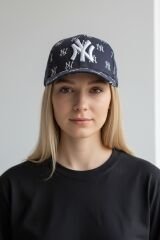 Kadın Desenli Beyzbol Şapkası - Ayarlanabilir Nakış Detaylı Spor Şapka ANTRASİT