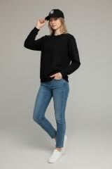 Kadın Desenli Beyzbol Şapkası - Ayarlanabilir Nakış Detaylı Spor Şapka SİYAH