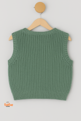 Erkek Çocuk & Bebek Selanik Örgü Düğmeli Triko Yelek 1-2-3-4 Yaş | Baharlık & Kışlık Hırka Yelek