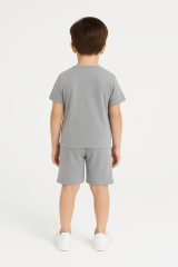 Zara Model Erkek Çocuk The Lion King Simba Baskılı Yazlık Şortlu Takım (3-8 Yaş) | %100 Pamuk Gri Disney Takım 4 YAŞ