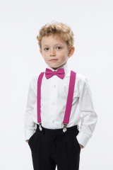 Çocuk Papyon Pantolon Askı Takımı Gösteri Düğün Mezuniyet Doğum Günü Ayarlanabilir Askı Papyon Set