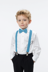 Çocuk Papyon Pantolon Askı Takımı Gösteri Düğün Mezuniyet Doğum Günü Ayarlanabilir Askı Papyon Set