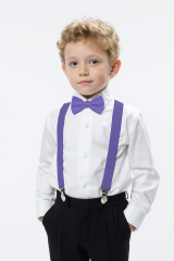 Çocuk Papyon Pantolon Askı Takımı Gösteri Düğün Mezuniyet Doğum Günü Ayarlanabilir Askı Papyon Set