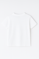 Labubu Baskılı Erkek Çocuk Tişörtü  Kısa Kollu T-Shirt Eğlenceli Karakterli Yazlık Üst Pamuklu Tişört Beyaz 3-4 Yaş