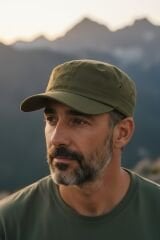 Erkek Castro Avcı Kep Şapka Modern Ayarlanabilir Kumaş Erkek Şapka HAKİ