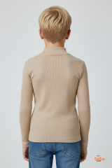 Erkek Çocuk Kaşkorse Fitilli Boğazlı Uzun Kollu Body Pamuklu Esnek İçlik & Günlük Basic Üst