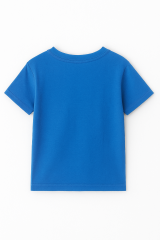 Roblox Baskılı Kısa Kollu Pamuklu Erkek Çocuk Tişörtü | Renkli Oyun Karakterli Yazlık Tshirt KOYU MAVİ - 5-6 Yaş