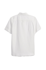 Erkek Çocuk Kısa Kollu Gömlek %100 Pamuk Yazlık Düğmeli Cep Detaylı Okul ve Günlük Kullanım BEYAZ - 5-6 Yaş
