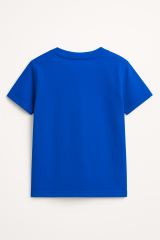 Labubu Baskılı Kız Çocuk  Pamuklu Tişört - Yazlık Rahat Günlük Çocuk T-Shirt Kısa Kollu 3-14 Yaş Mavi 11-12 Yaş