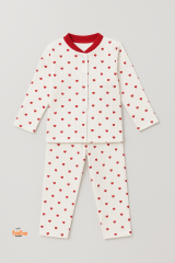 2'li Kalpli Unisex Bebek Pijama Takımı 9-12 Ay | Uzun Kollu Rahat Uyku Takımı Pamuklu Günlük 9-12 Ay