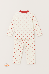 2'li Kalpli Unisex Bebek Pijama Takımı 9-12 Ay | Uzun Kollu Rahat Uyku Takımı Pamuklu Günlük 9-12 Ay