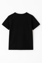 LABUBU Karakter Baskılı Çocuk Tişörtü Pamuklu, Renkli Seçenekli Erkek Yazlık Kısa Kollu T-Shirt SİYAH - 9-10 Yaş