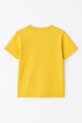 LABUBU Karakter Baskılı Çocuk Tişörtü Pamuklu, Renkli Seçenekli Erkek Yazlık Kısa Kollu T-Shirt SARI - 10-11 Yaş