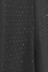 Kız Çocuk Siyah Taş Detaylı Ispanyol Paça Tayt Pantolon Beli Lastikli Yüksek Bel Çelik Tayt Bol Paça