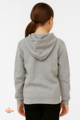 Kız Çocuk Kapüşonlu Fermuarlı Sweatshirt – İçi Şardonlu,Spor Hırka, Günlük ve Okul Kombinleri İçin