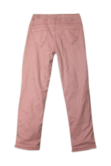 Kız Çocuk Düz Paça Cepli Rahat Kesim Pembe Pelüş Polar Pantolon 2-3 Yaş