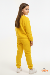 Sarı Tweety Nakışlı Welsoft Polar Kız Çocuk Eşofman Takımı ,Sıcak, Yumuşak, Kışlık Pijama Takımı