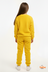 Sarı Tweety Nakışlı Welsoft Polar Kız Çocuk Eşofman Takımı ,Sıcak, Yumuşak, Kışlık Pijama Takımı 8 YAŞ