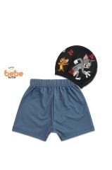 Tom ve Jerry Erkek Çocuk Mayo Takımı 1-2-3-4 Yaş Şort Mayo ve Bone 2’li Set Yüzme Takımı Havuz Mayo