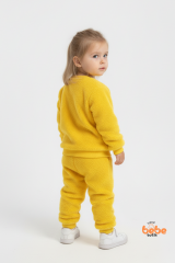 Tweety Desenli Sarı Welsoft Kız Çocuk Eşofman Takımı – Yumuşak Peluş Kumaş, Kışlık Rahat Takım 3 YAŞ