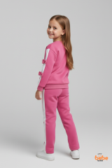 Kız Çocuk 2’li Fiyonklu Eşofman ve Pijama Takımı %100 Pamuklu Rahat Kumaş,Şık ,Günlük Eşofman Takımı 4-5 Yaş