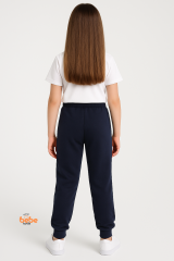 Kız Çocuk Lacivert Fermuarlı Cepli Eşofman Altı – Jogger Model Spor ve Okul Pantolonu – 9-16 Yaş 16 YAŞ