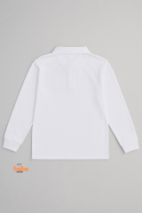 Beyaz Uzun Kollu Polo Yaka Okul Tişörtü – Kız Çocuk Polo Yaka Uzun Kollu Sweatshirt 17 Yaş